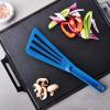 Mercer Culinary Hell’s Tools Hi-Heat Slotted Spatula, 12 Inch x 3.5 Inch, Green(Blue)