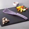 Mercer Culinary Hell’s Tools Hi-Heat Slotted Spatula, 12 Inch x 3.5 Inch, Green(Purple)