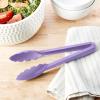 Mercer Culinary Hell’s Tools Hi-Heat Utility Tongs, 9.5 Inch, Black(Purple)