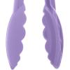 Mercer Culinary Hell’s Tools Hi-Heat Utility Tongs, 9.5 Inch, Black(Purple)