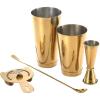 Barfly M37101 Basics Cocktail Set, 5-Piece, Stainless Steel(Gold)