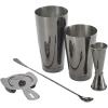 Barfly M37101 Basics Cocktail Set, 5-Piece, Stainless Steel(Gun Metal Black)