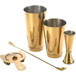 Barfly M37101 Basics Cocktail Set, 5-Piece, Stainless Steel(Gold)