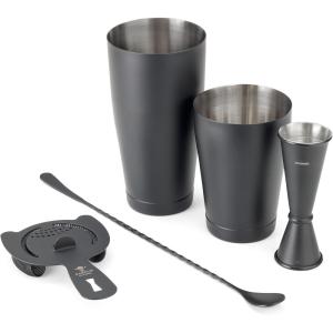 Barfly M37101 Basics Cocktail Set, 5-Piece, Stainless Steel(Matte Black)