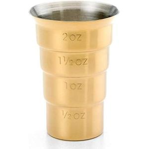 Barfly M37108 Drink Jigger, 2 oz, Stainless w/Handle(Gold w/out Handle)