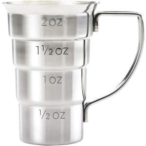 Barfly M37108 Drink Jigger, 2 oz, Stainless w/Handle(Stainless w/Handle)