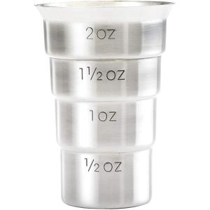 Barfly M37108 Drink Jigger, 2 oz, Stainless w/Handle(Stainless w/out Handle)