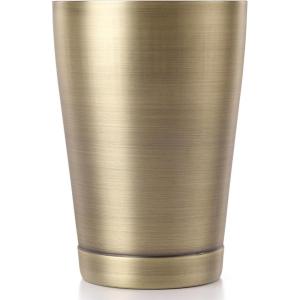 Barfly Soho Cocktail Shaker Tin Set (18 oz and 28 oz), Stainless,M37152(Antique Gold)