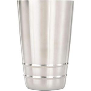 Barfly Soho Cocktail Shaker Tin Set (18 oz and 28 oz), Stainless,M37152(Stainless Steel w/embossed ribs)