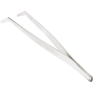 Mercer Culinary 18-8 Stainless Steel Chef Plating Tongs, Curved Tip, 6-1/8 Inch(6-1/8 Inch Curved Tip)