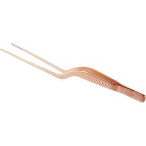 Mercer Culinary 18-8 Stainless Steel Precision Plus Chef Plating Tong, Curved Tip, 9-3/8 Inch(Rose Gold)