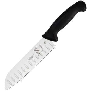 Mercer Culinary M23210 Millennia Black Handle, 10-Inch Wide Wavy Edge, Bread Knife(Granton Edge Santoku Knife)