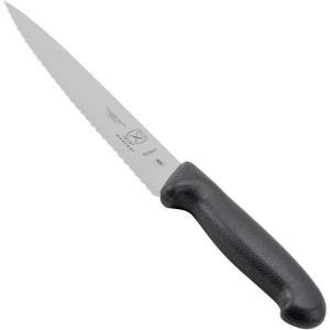 Mercer Culinary M23210 Millennia Black Handle, 10-Inch Wide Wavy Edge, Bread Knife(Wavy Edge Chef’s Knife)