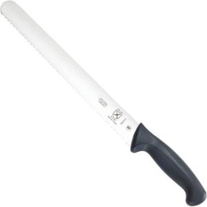 Mercer Culinary M23210 Millennia Black Handle, 10-Inch Wide Wavy Edge, Bread Knife(Wavy Edge Slicer)