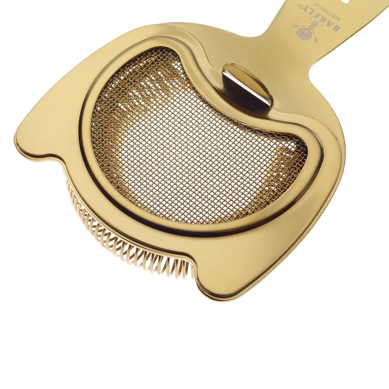 image:imageBarfly Fine Mesh Spring Strainer Stainless SteelGold