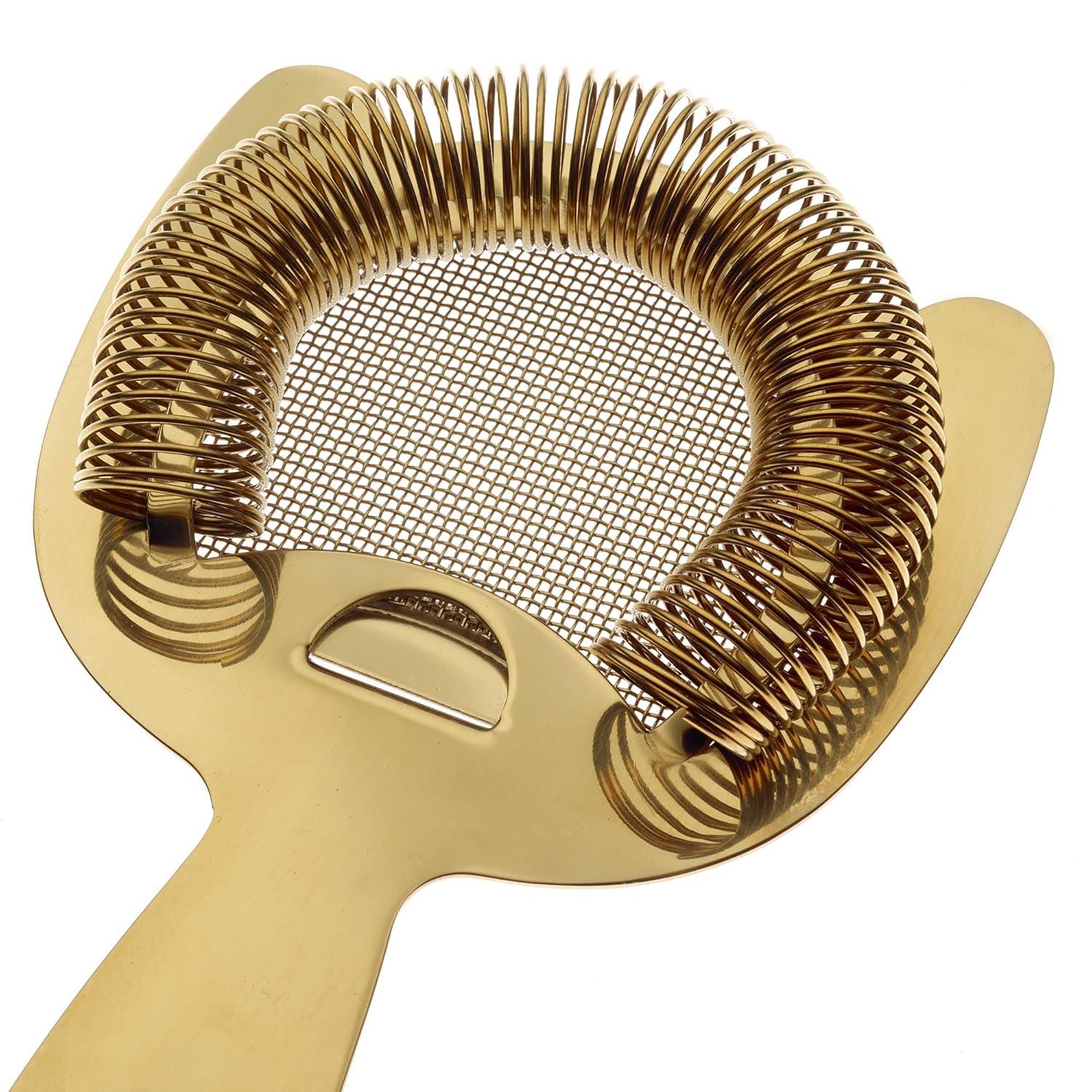image:imageBarfly Fine Mesh Spring Strainer Stainless SteelGold