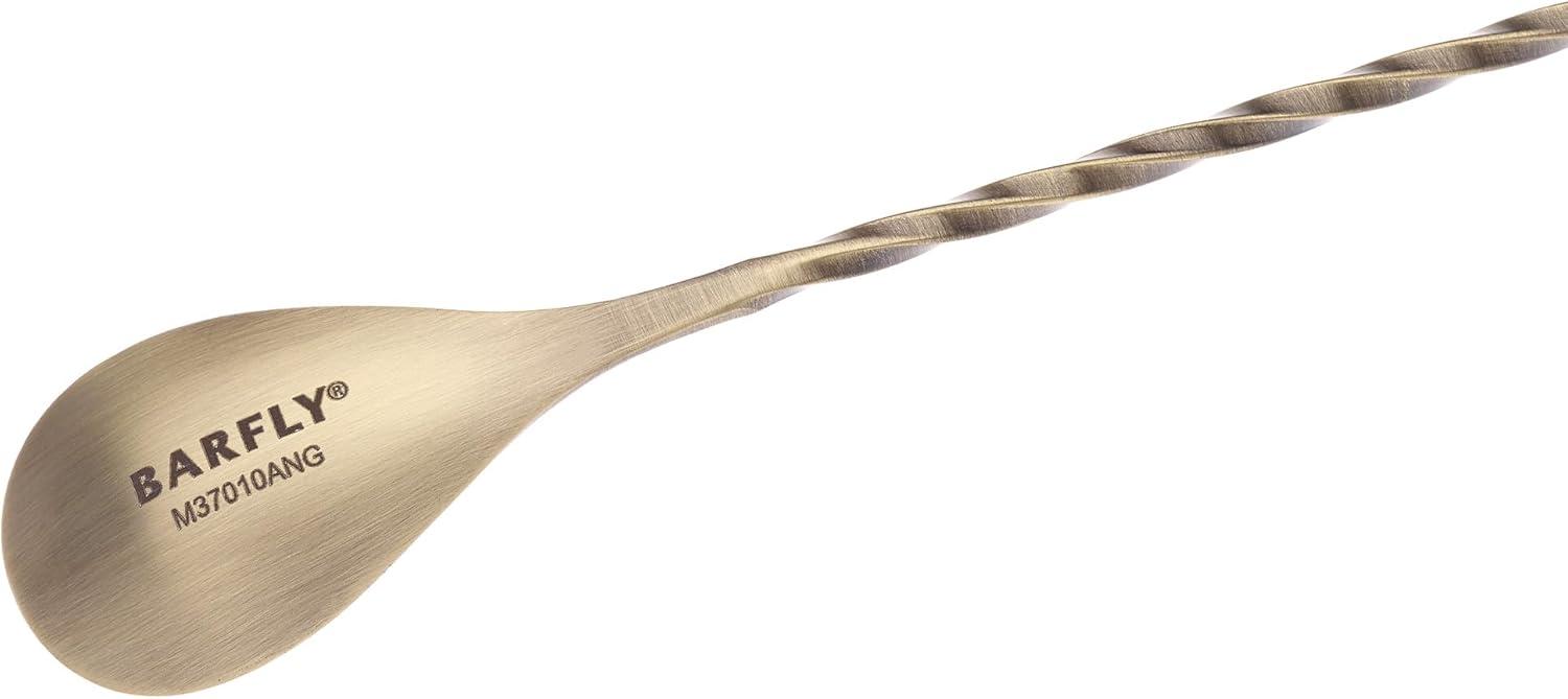 image:imageBarfly Teardrop Bar Spoon End 11 1316 30 cm Stainless SteelAntique Gold