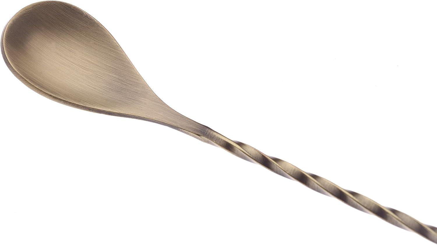 image:imageBarfly Teardrop Bar Spoon End 11 1316 30 cm Stainless SteelAntique Gold