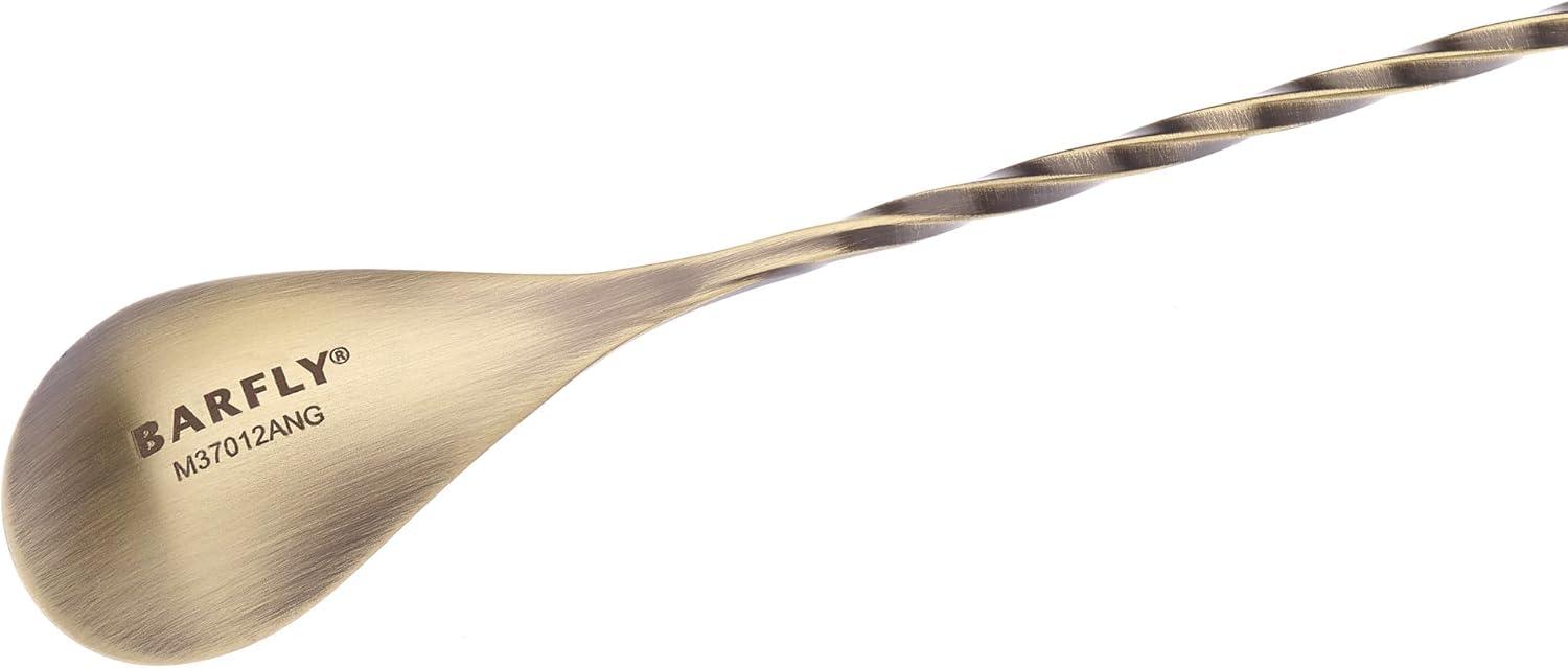 image:imageBarfly Teardrop Bar Spoon End 11 1316 30 cm Stainless SteelAntique Gold