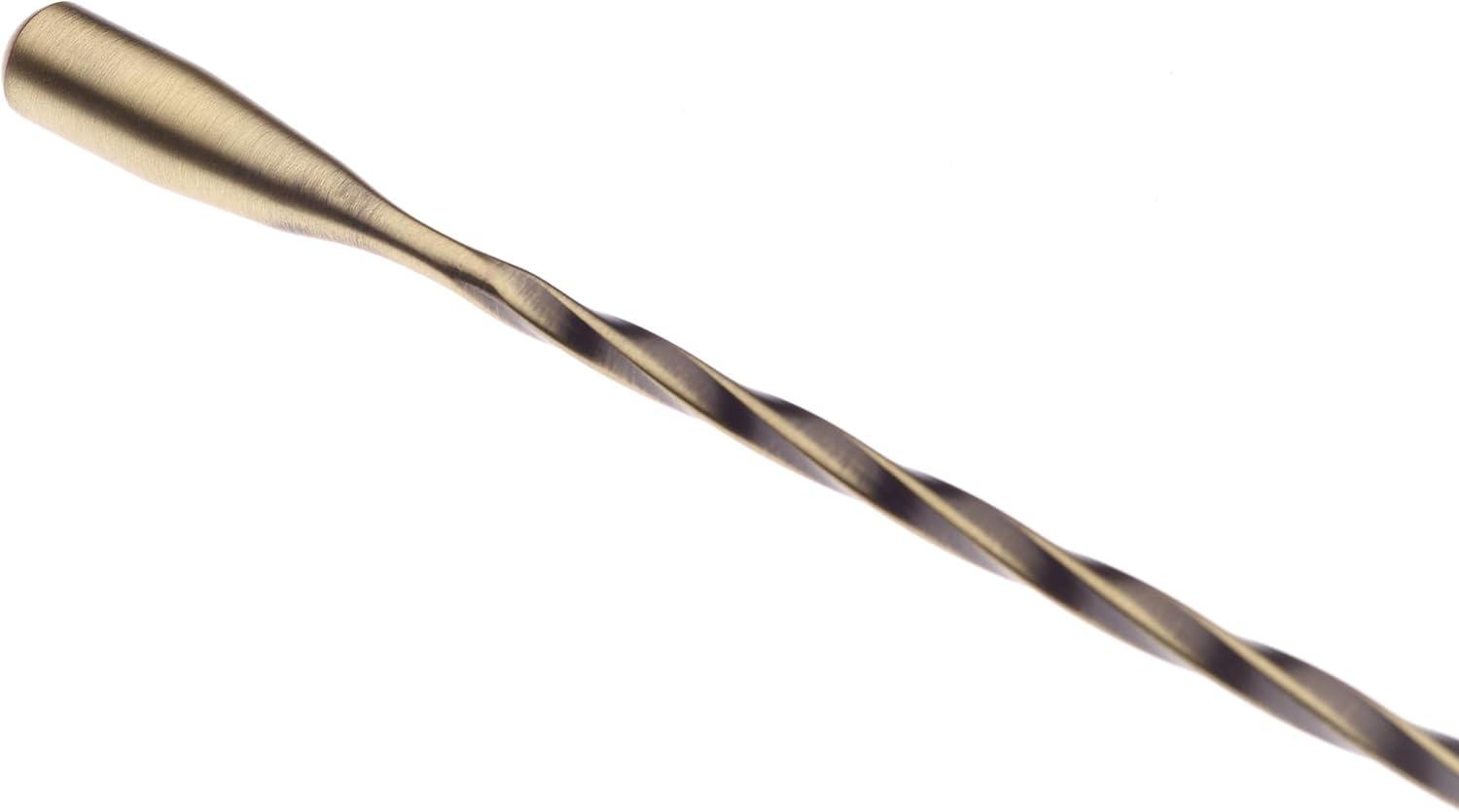 image:imageBarfly Teardrop Bar Spoon End 11 1316 30 cm Stainless SteelAntique Gold