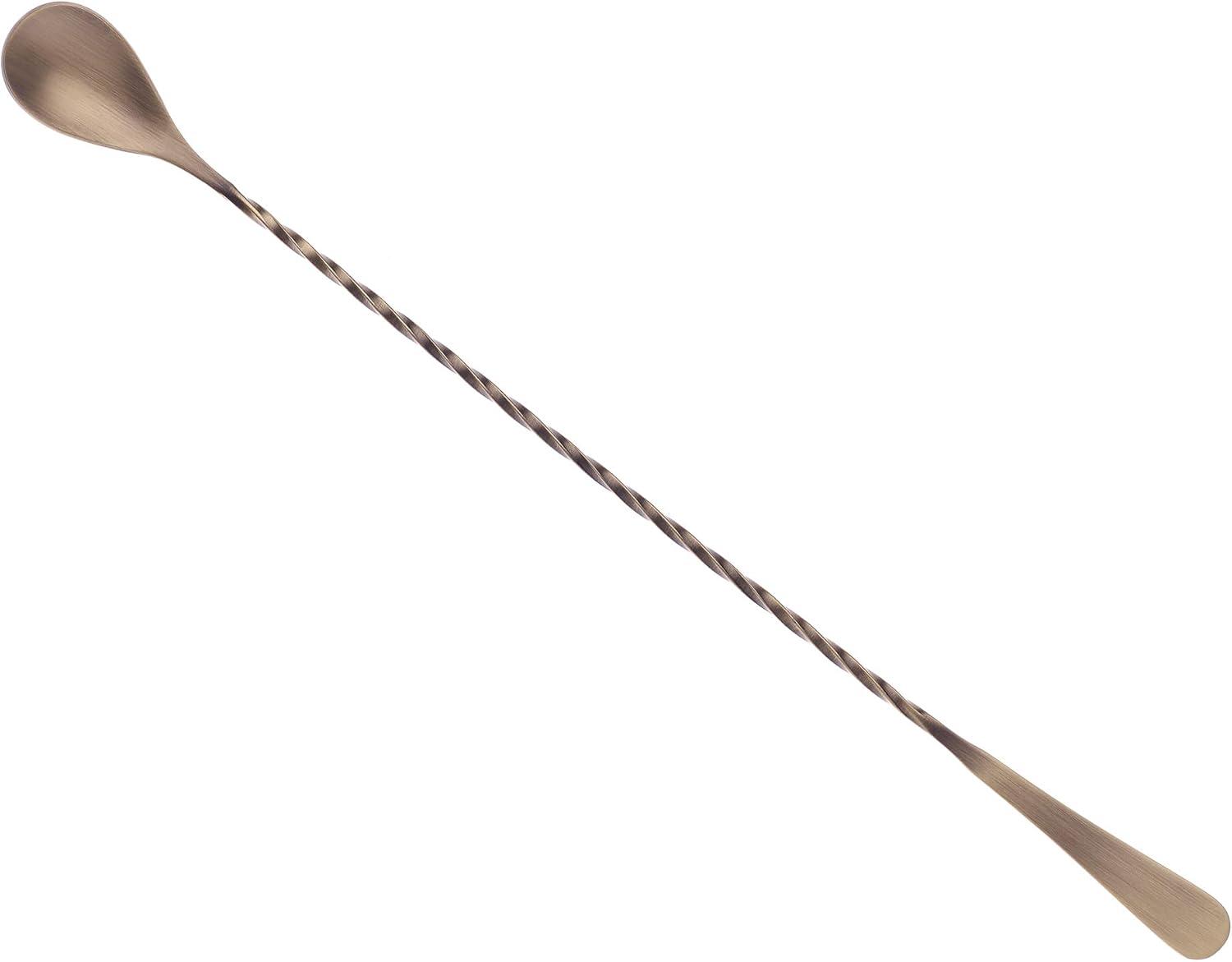 image:imageBarfly Teardrop Bar Spoon End 11 1316 30 cm Stainless SteelAntique Gold