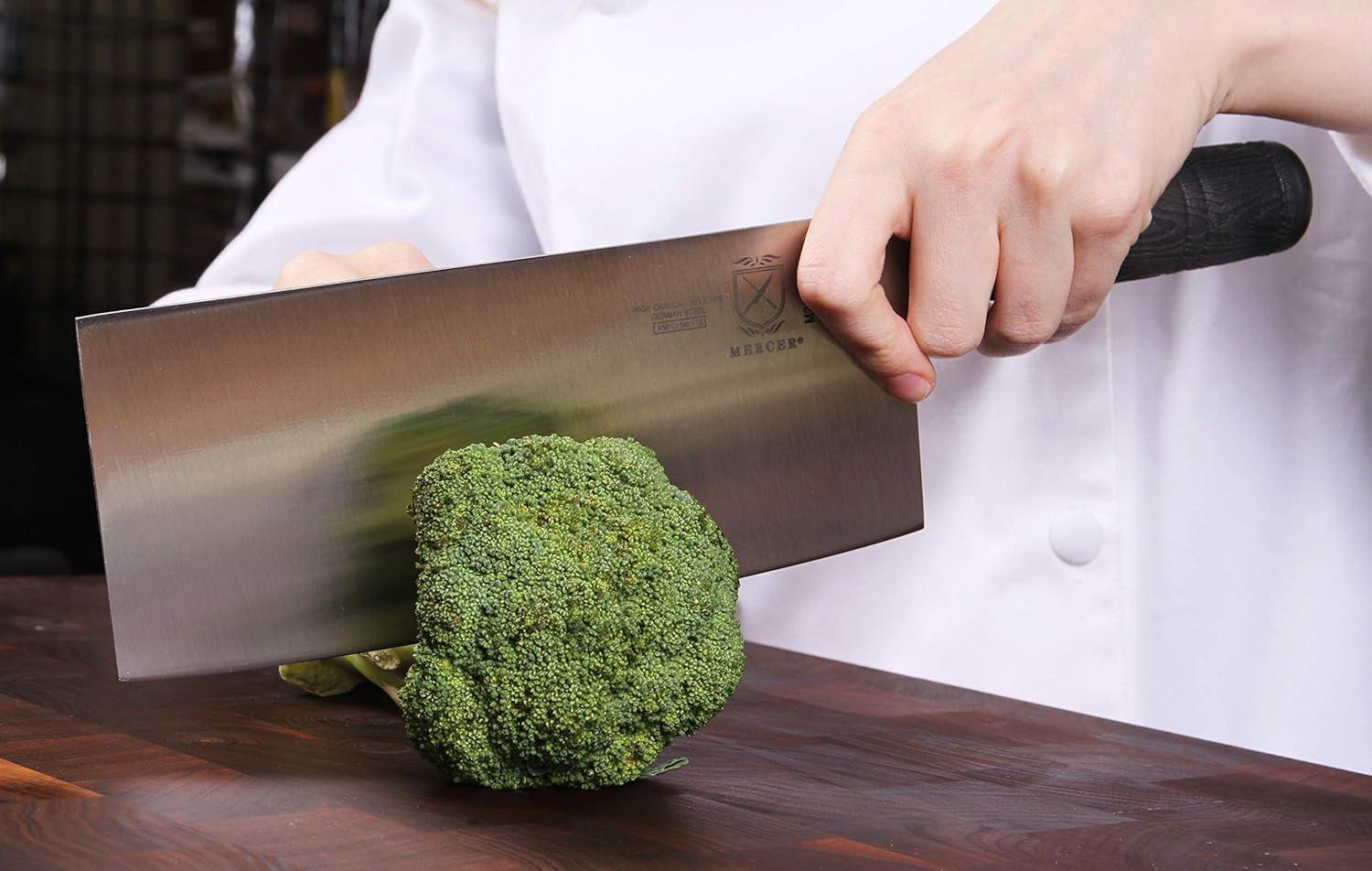image:imageMercer Culinary Asian Collection Chinese Chefs Knife with Santoprene HandleSantoprene Handle