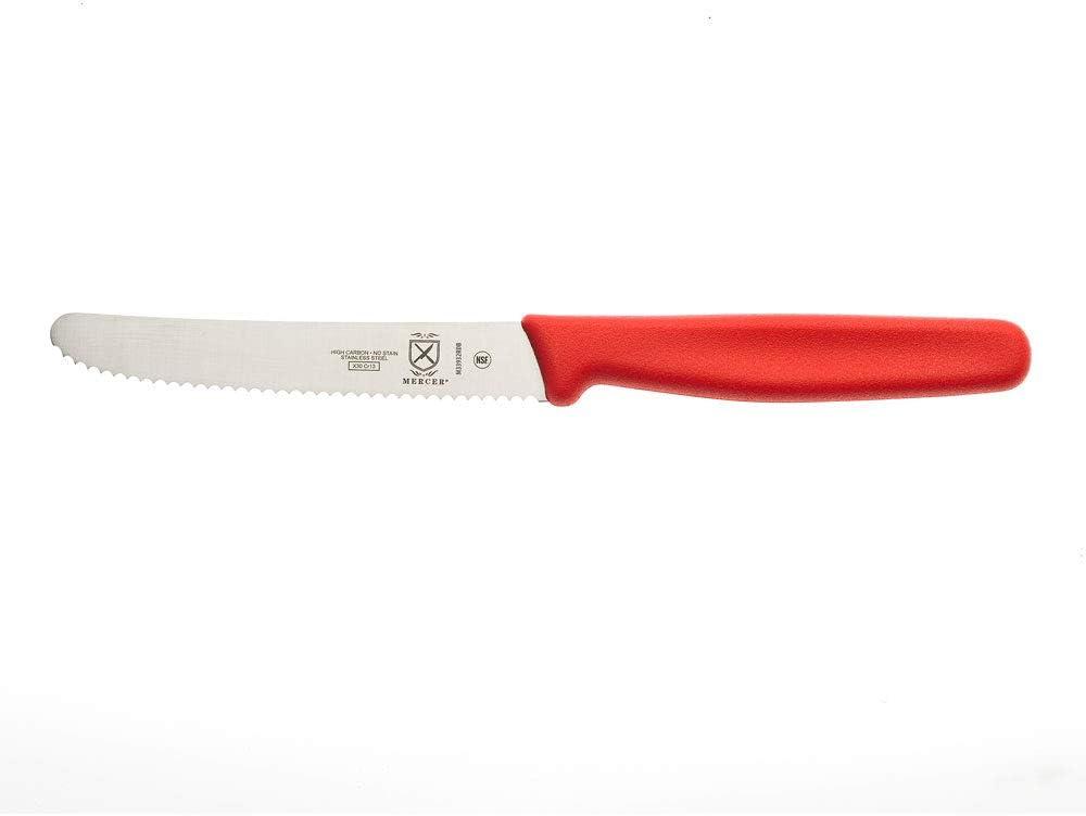 image:imageMercer Culinary Bar KnifeBlack 4 Plain Edge Pointed TipRed