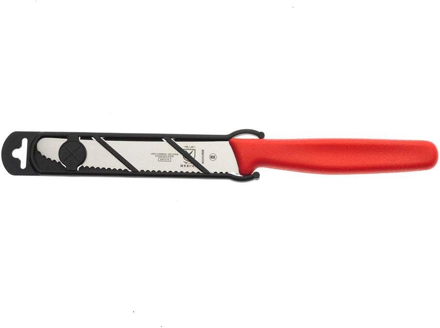 image:imageMercer Culinary Bar KnifeBlack 4 Plain Edge Pointed TipRed