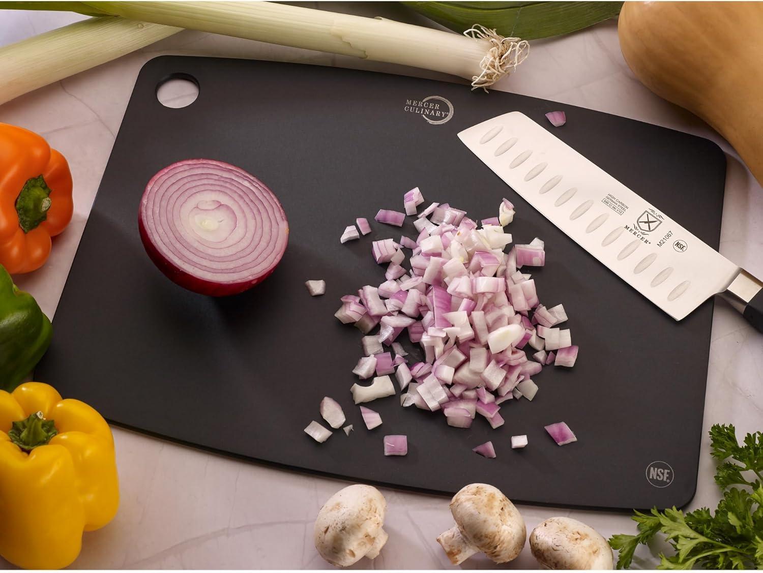 image:imageMercer Culinary Composite Cutting Board 14 916 x 10 1316 with Non Slip Feet and Juice Groove MediumBlack