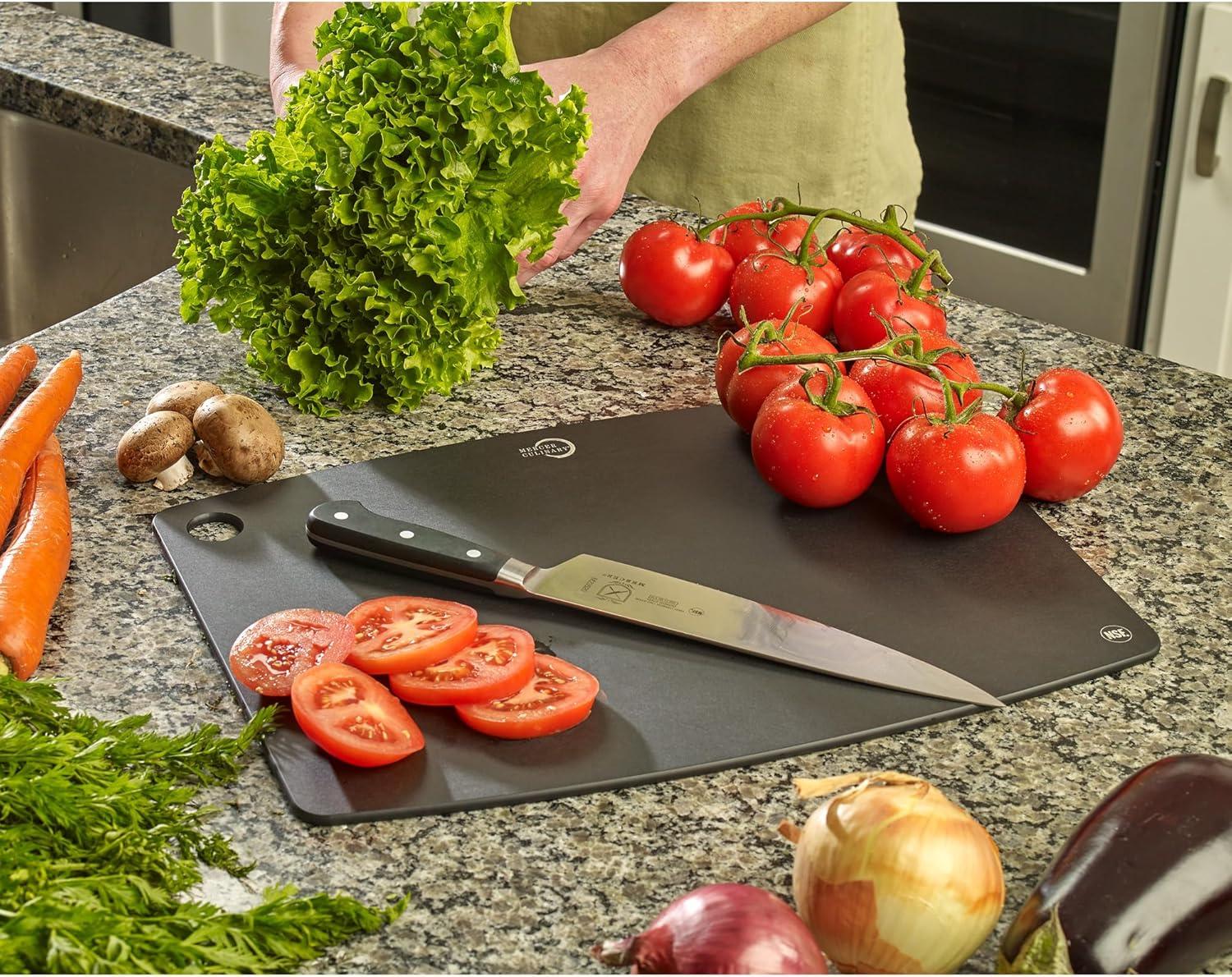 image:imageMercer Culinary Composite Cutting Board 14 916 x 10 1316 with Non Slip Feet and Juice Groove MediumBlack