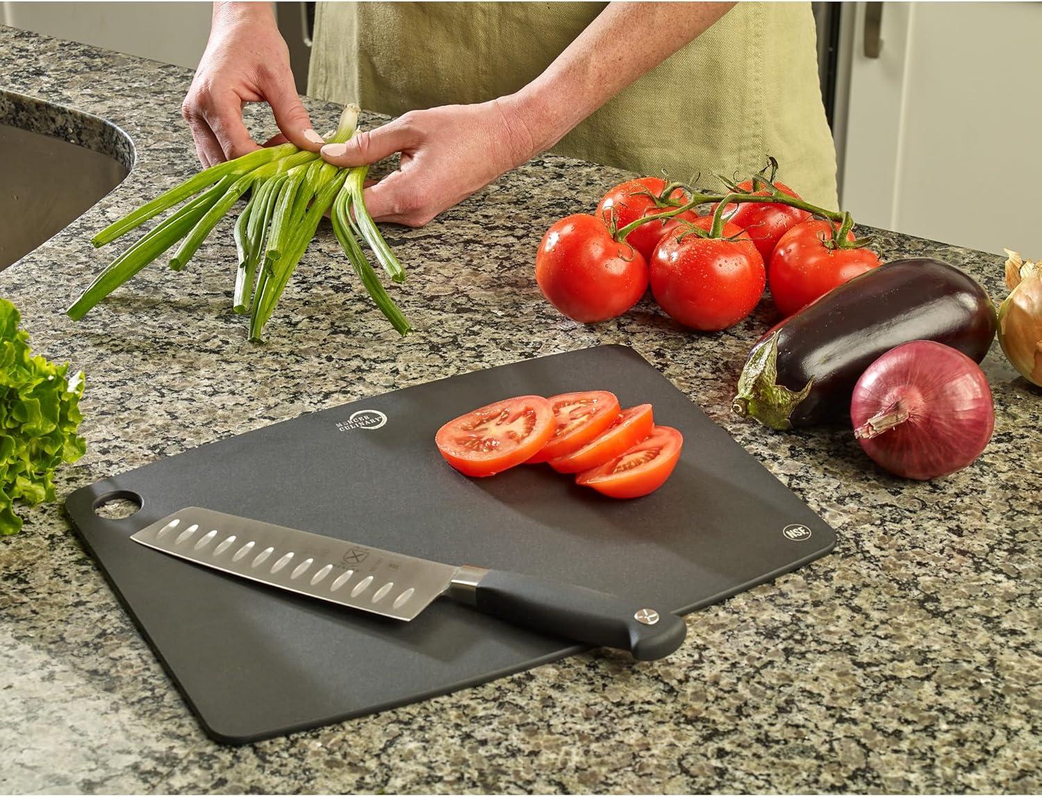 image:imageMercer Culinary Composite Cutting Board 14 916 x 10 1316 with Non Slip Feet and Juice Groove MediumBlack