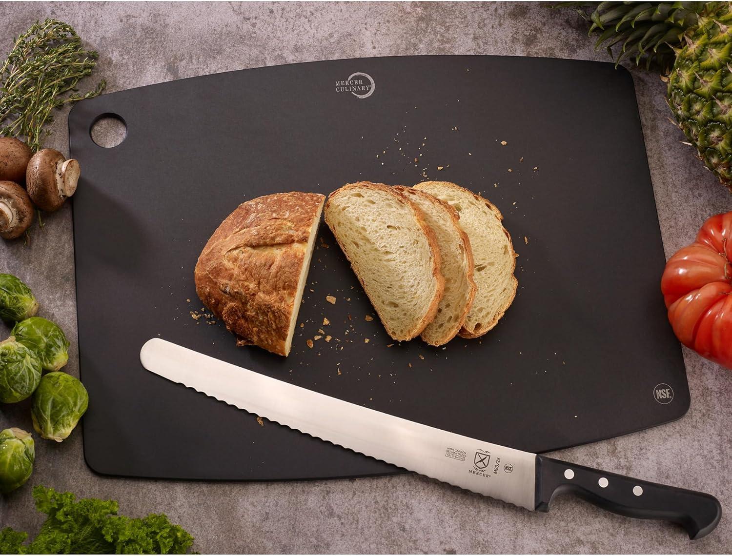 image:imageMercer Culinary Composite Cutting Board 14 916 x 10 1316 with Non Slip Feet and Juice Groove MediumBlack