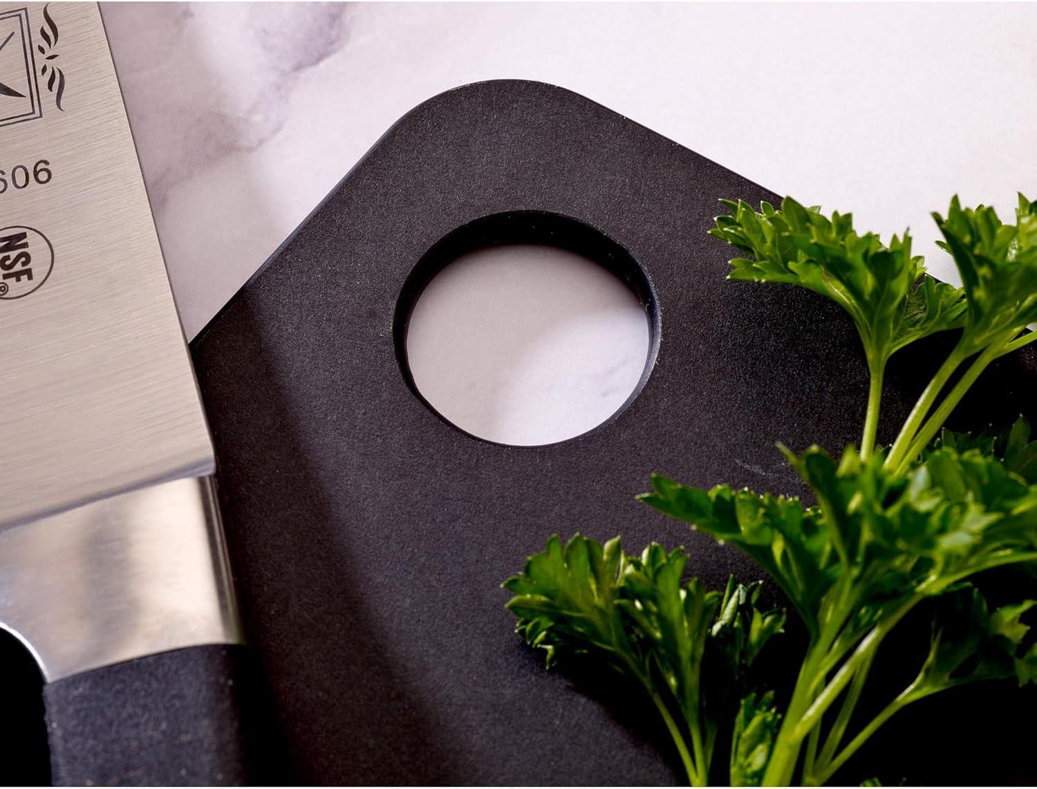 image:imageMercer Culinary Composite Cutting Board 14 916 x 10 1316 with Non Slip Feet and Juice Groove MediumBlack