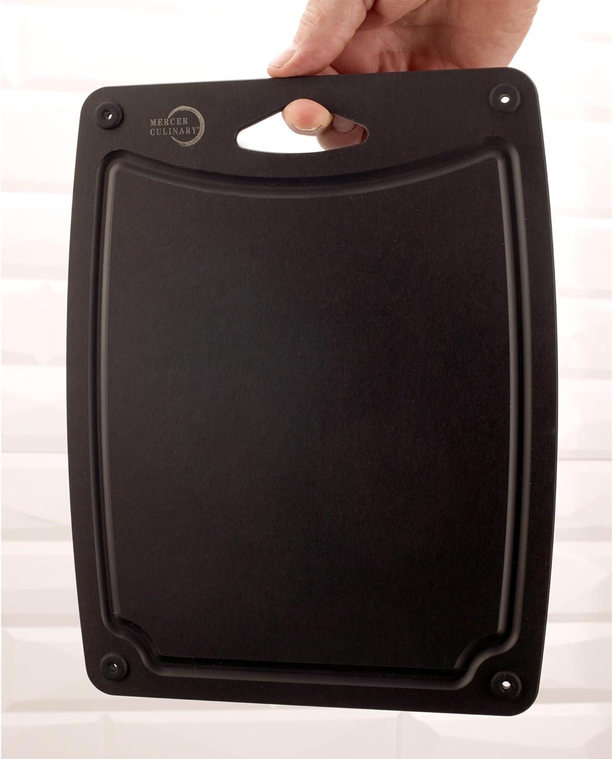 image:imageMercer Culinary Composite Cutting Board 14 916 x 10 1316 with Non Slip Feet and Juice Groove MediumBlack with Non Slip Feet and Juice Groove