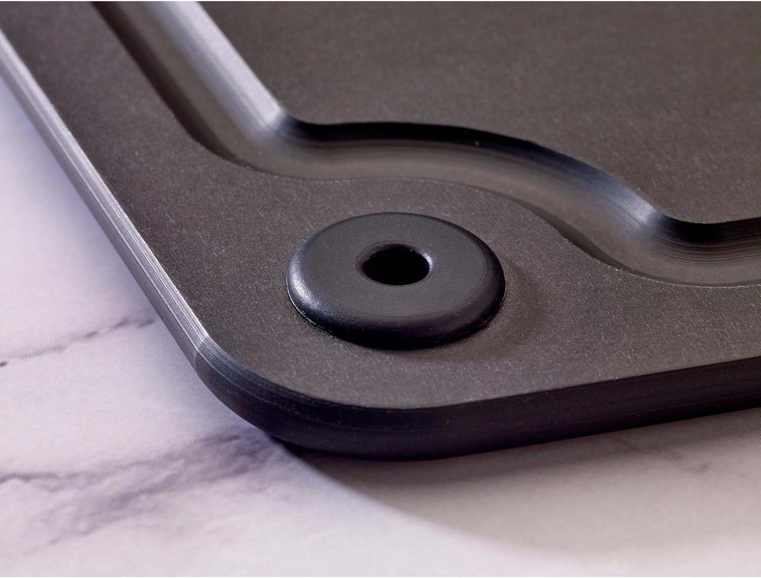 image:imageMercer Culinary Composite Cutting Board 14 916 x 10 1316 with Non Slip Feet and Juice Groove MediumBlack with Non Slip Feet and Juice Groove