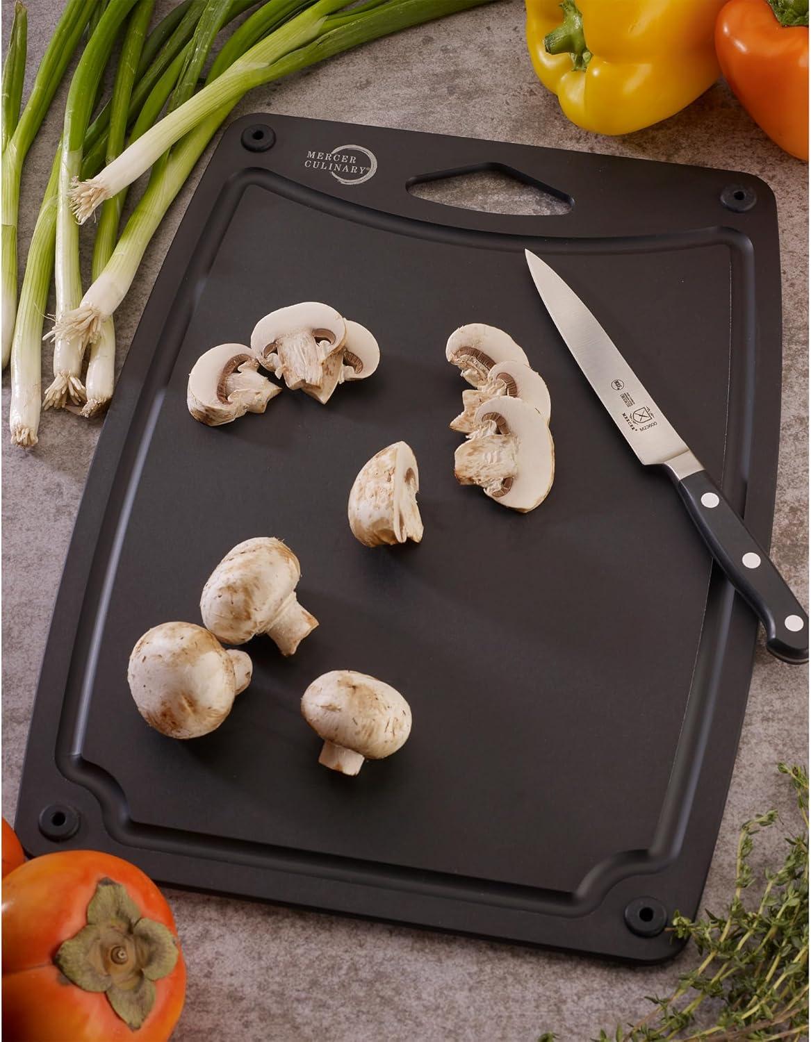 image:imageMercer Culinary Composite Cutting Board 14 916 x 10 1316 with Non Slip Feet and Juice Groove MediumBlack with Non Slip Feet and Juice Groove
