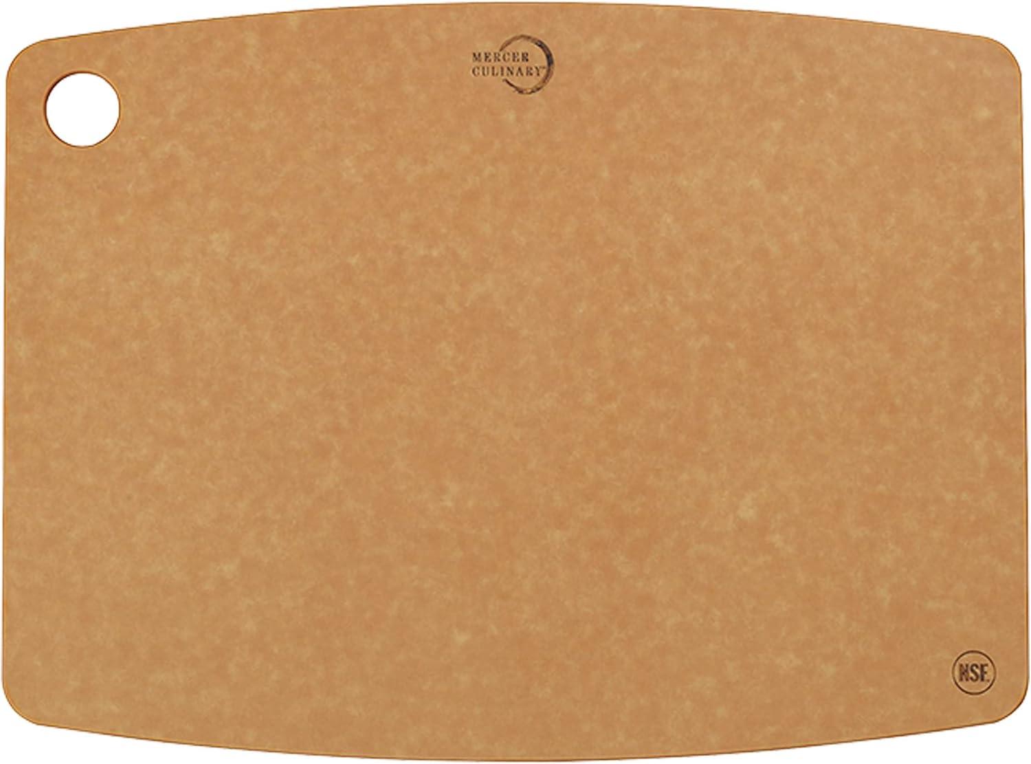 image:imageMercer Culinary Composite Cutting Board 14 916 x 10 1316 with Non Slip Feet and Juice Groove MediumBrown