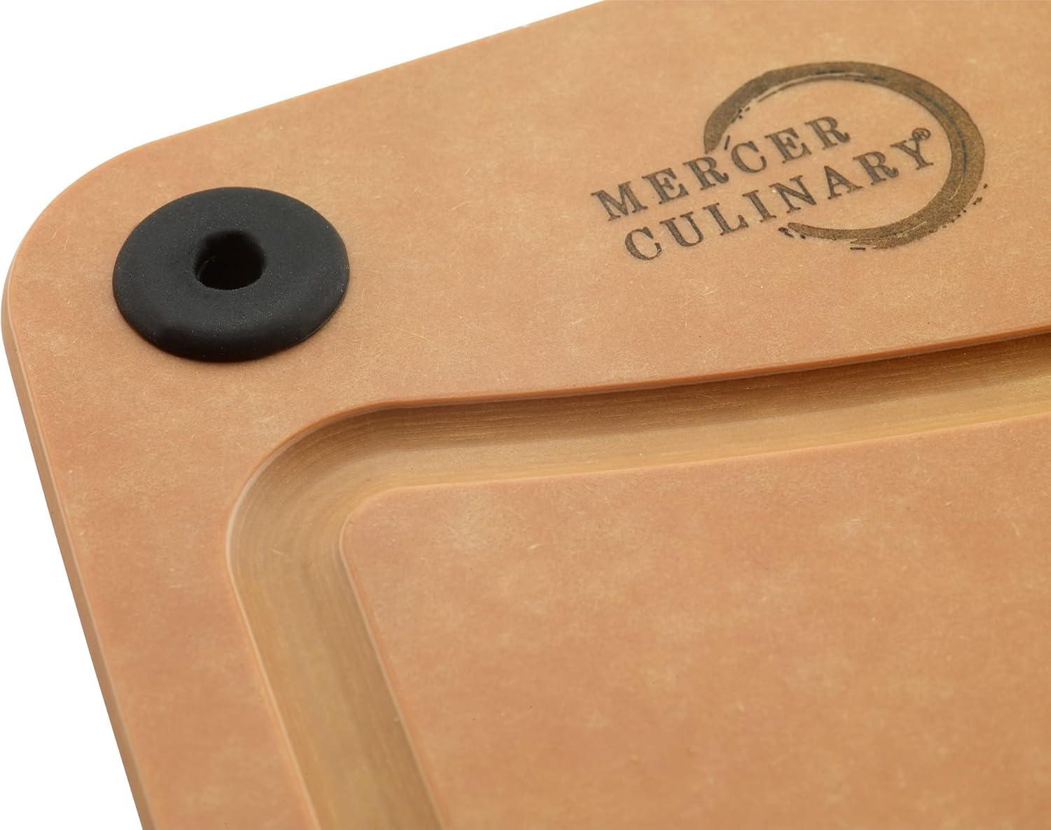 image:imageMercer Culinary Composite Cutting Board 14 916 x 10 1316 with Non Slip Feet and Juice Groove MediumBrown with Non Slip Feet and Juice Groove