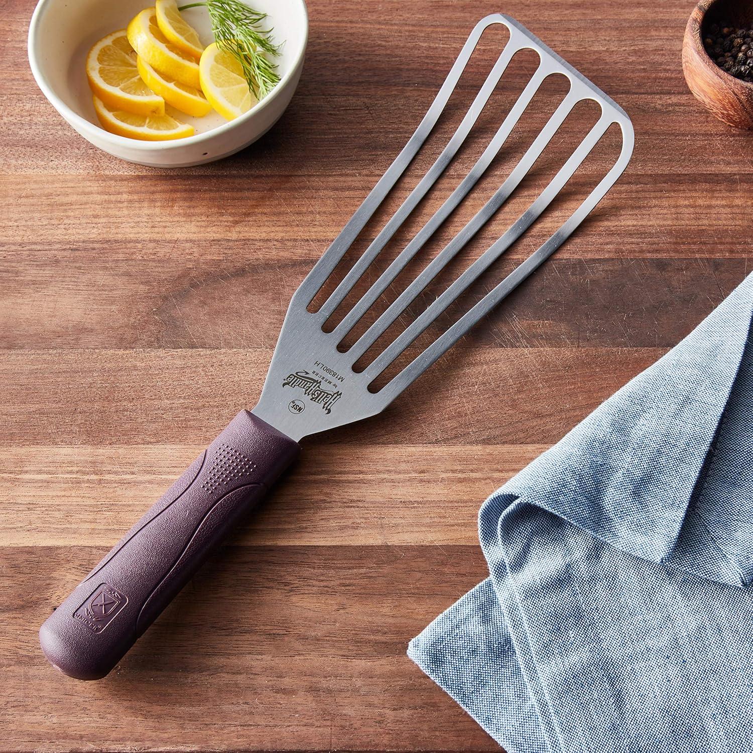 image:imageMercer Culinary Hells Handle 8Inch x 3Inch Turner Beveled Side EdgesLeft Handed Fish Turner