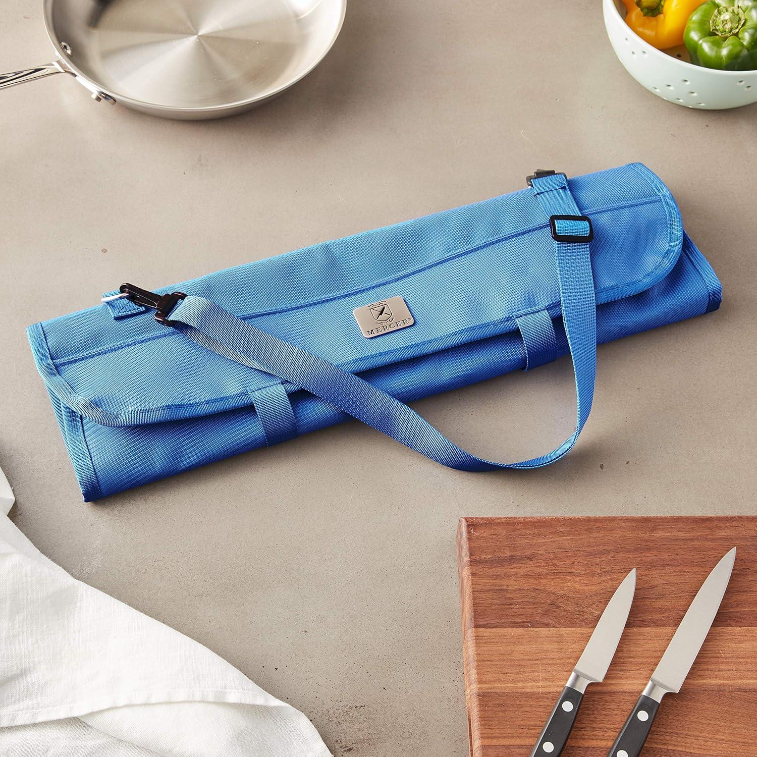 image:imageMercer Culinary KnifePack PlusBlack7pocket Knife Roll Storage Bag Blue