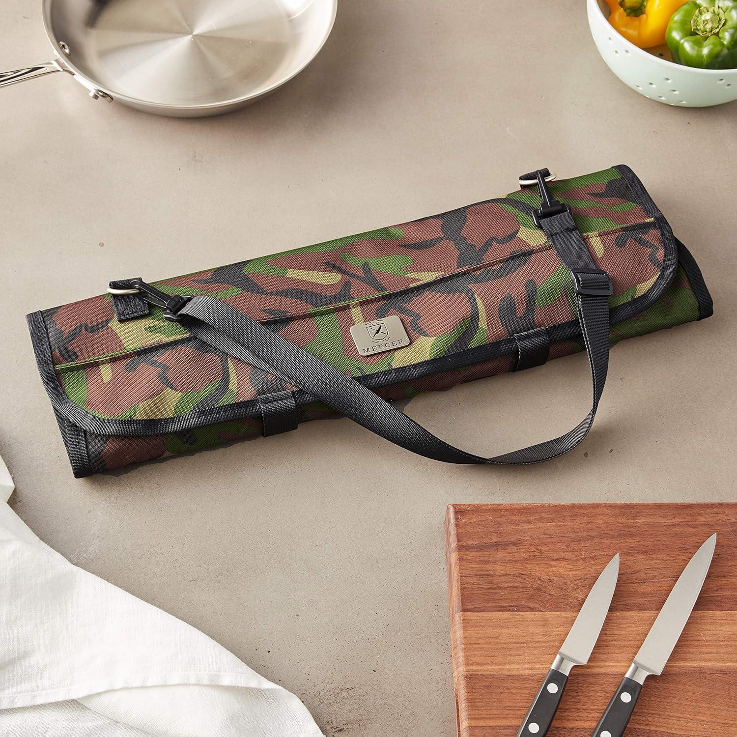 image:imageMercer Culinary KnifePack PlusBlack7pocket Knife Roll Storage Bag Camouflage