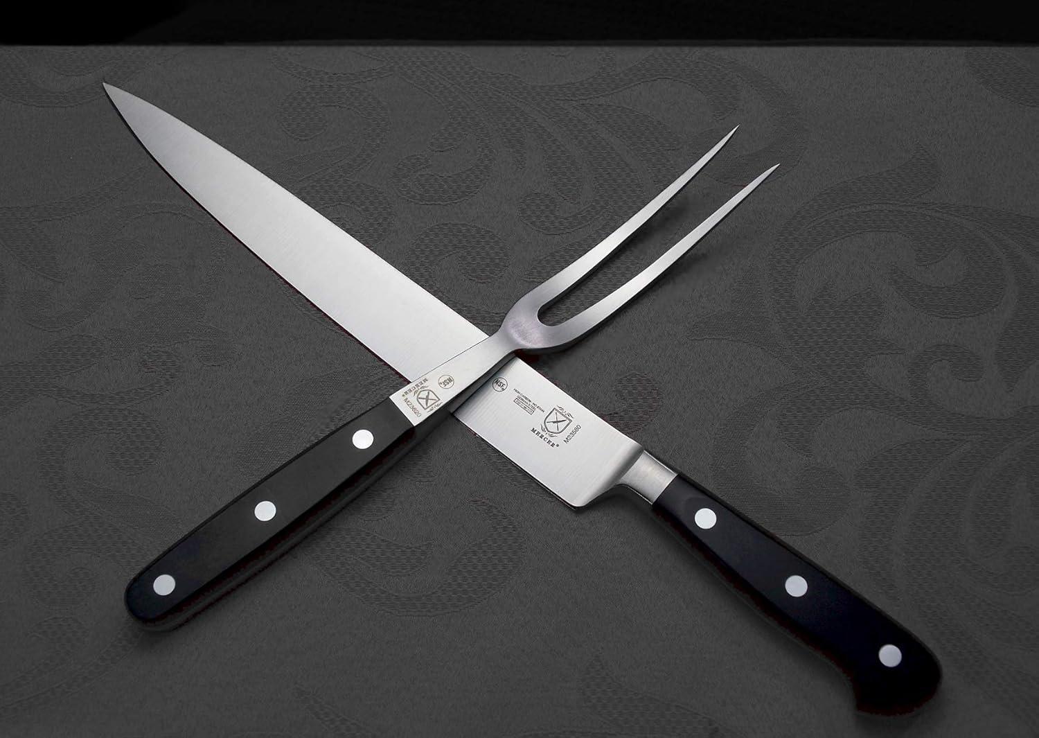 image:imageMercer Culinary M20003 Genesis 35Inch Paring KnifeBlackCarving Knife 10inch