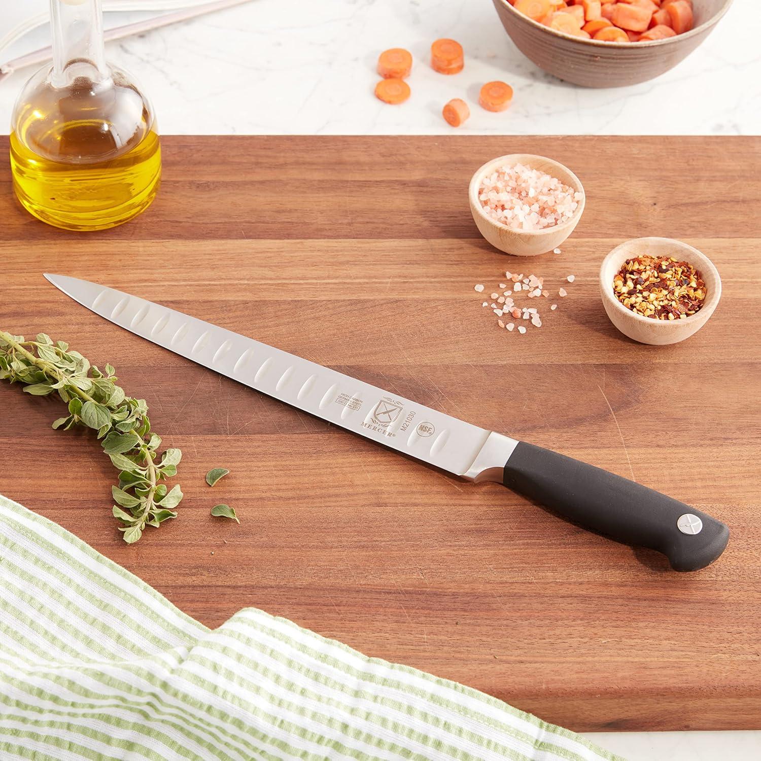 image:imageMercer Culinary M20003 Genesis 35Inch Paring KnifeBlackGraton Edge Carving Knife 10inch