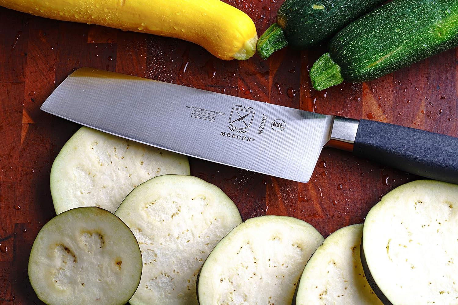 image:imageMercer Culinary M20003 Genesis 35Inch Paring KnifeBlackNakiri Vegetable Knife 7inch