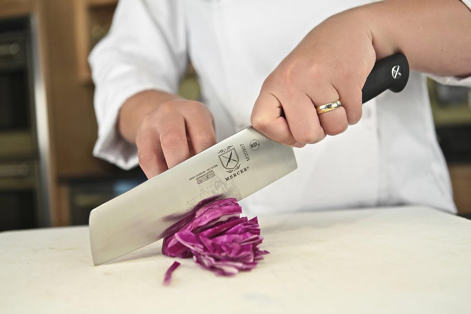 image:imageMercer Culinary M20003 Genesis 35Inch Paring KnifeBlackNakiri Vegetable Knife 7inch