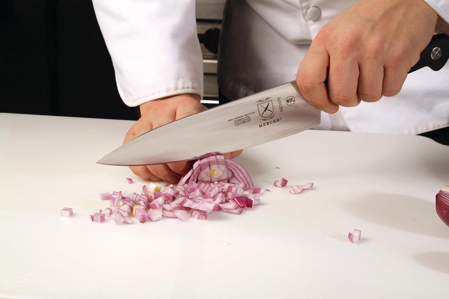 image:imageMercer Culinary M20003 Genesis 35Inch Paring KnifeBlackShort Bolster Chefs Knife 8inch