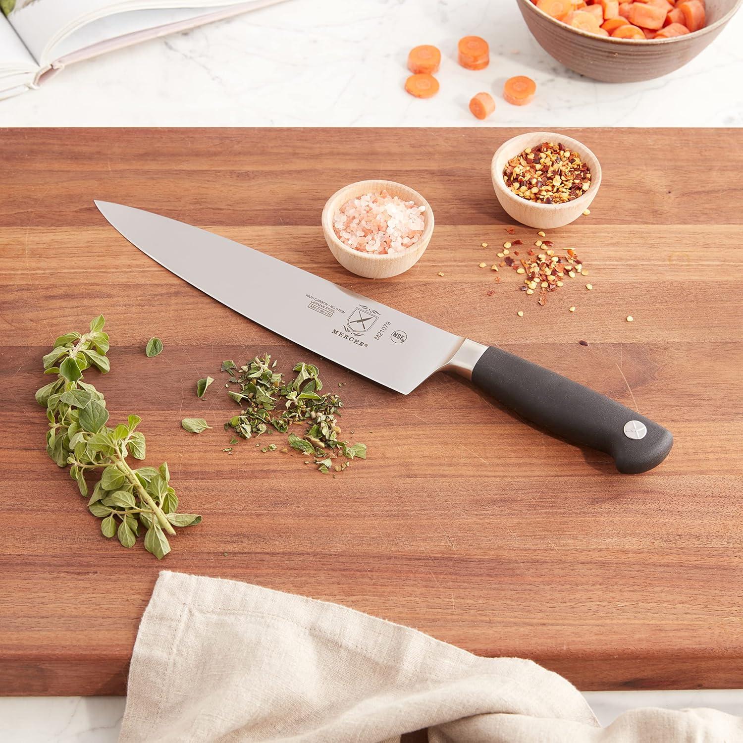 image:imageMercer Culinary M20003 Genesis 35Inch Paring KnifeBlackShort Bolster Chefs Knife 9inch