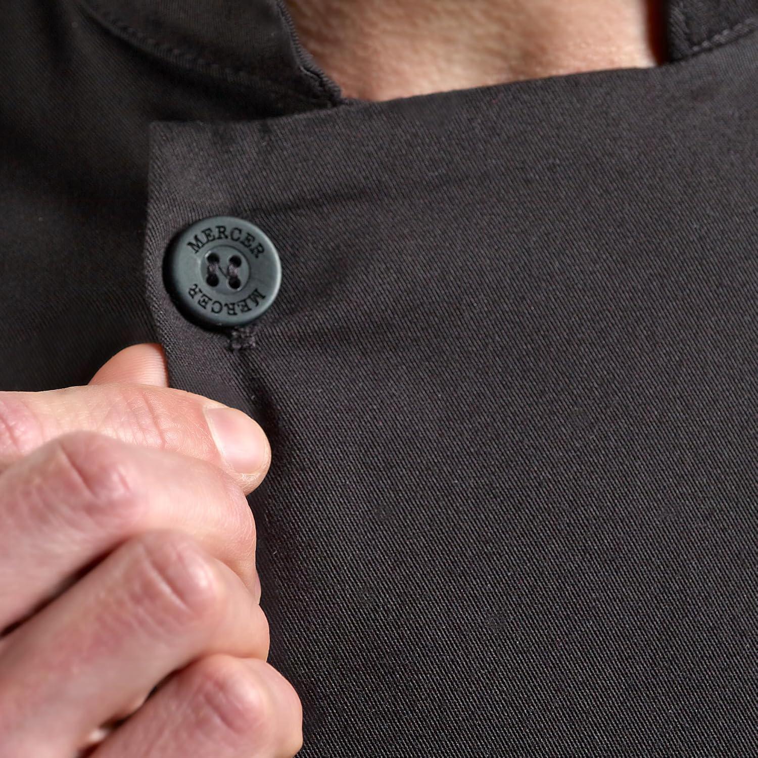 image:imageMercer Culinary M60010BKM Millennia Mens Cook Jacket with Traditional Buttons Medium BlackBlack