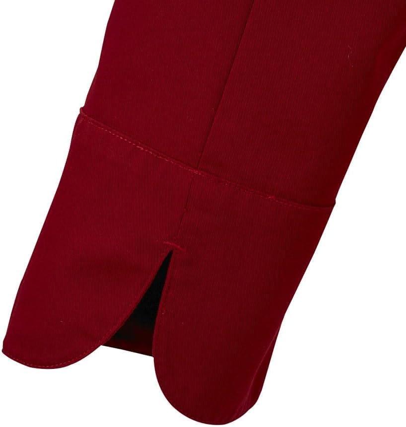 image:imageMercer Culinary M60010BKM Millennia Mens Cook Jacket with Traditional Buttons Medium BlackRed