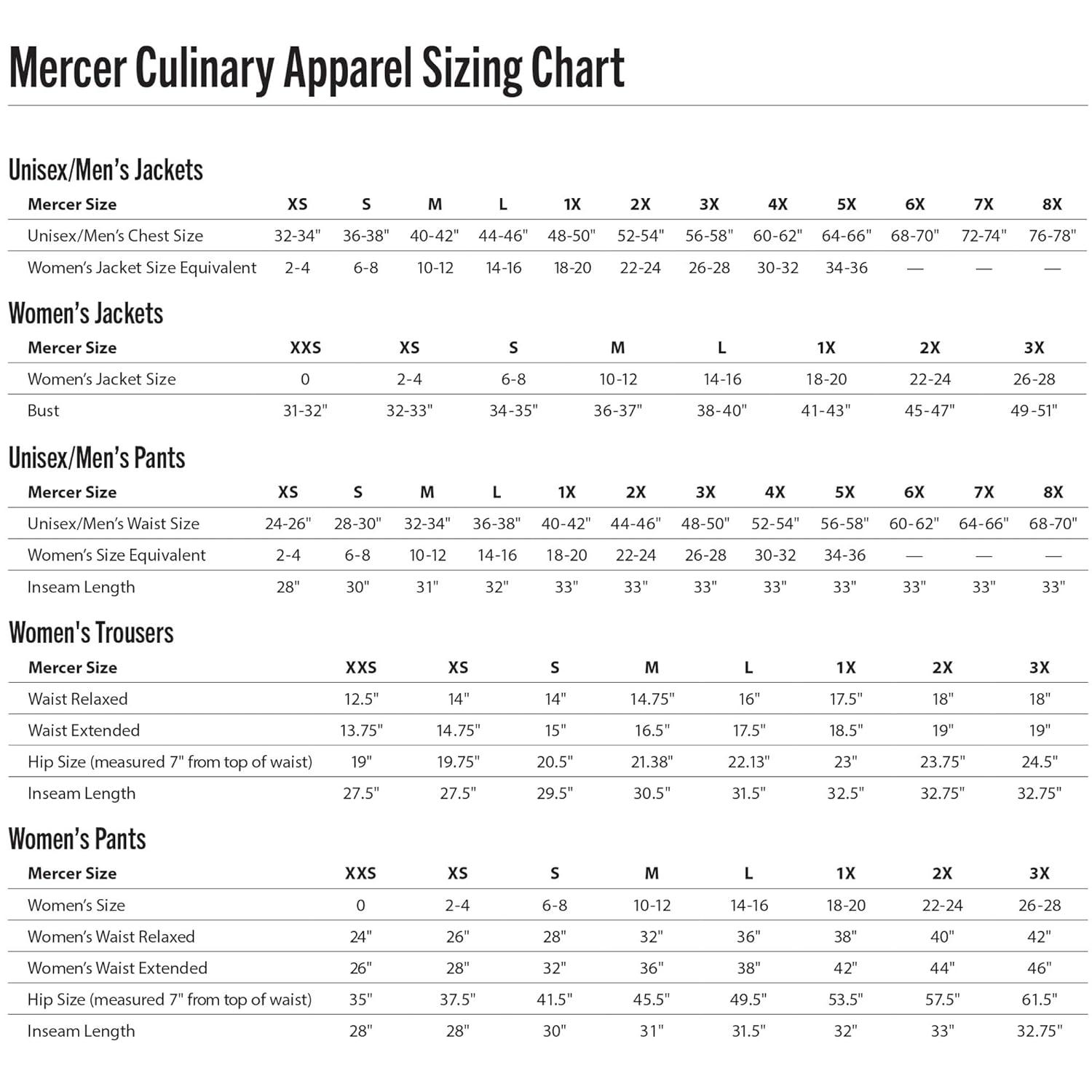 image:imageMercer Culinary M60050BK7X Millennia Mens Cooks Pants 7XLarge BlackBlack